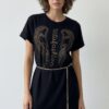 Wholesale Embellished Fringe Hem T-Shirt Dress