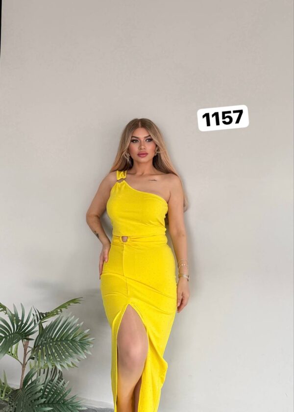 Elegant One-Shoulder Top and Maxi Skirt Set