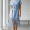 Wholesale Embellished Fringe Hem T-Shirt Dress