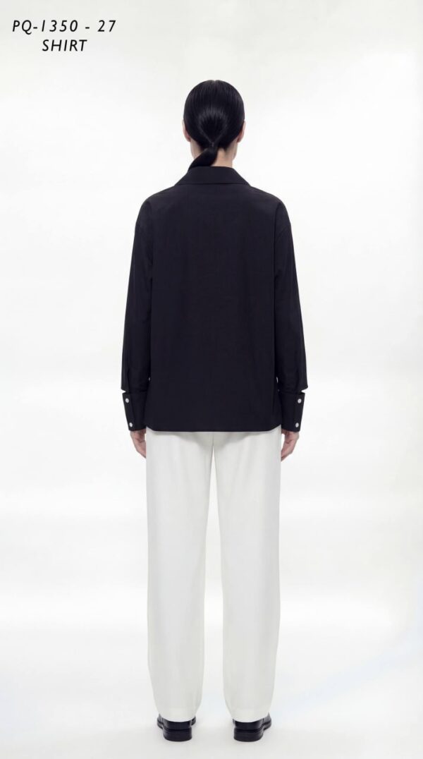 Asymmetrical Deconstructed Black Shirt