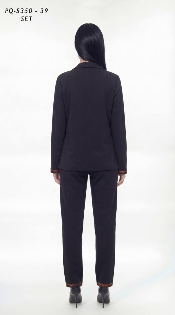 Punk-Inspired Graphic Print Blazer & Trouser Set