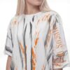 Punk Rock Distressed Graffiti T-Shirt