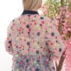 Wholesale Multicolor Polka Dot Sheer Bomber Jacket