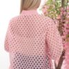 Wholesale Multicolor Polka Dot Sheer Bomber Jacket