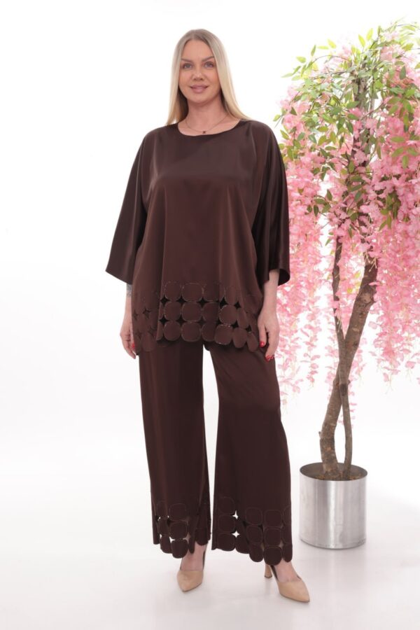 Embellished Scallop Hem Two-Piece Set