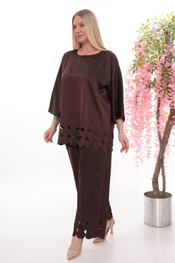 Embellished Scallop Hem Two-Piece Set