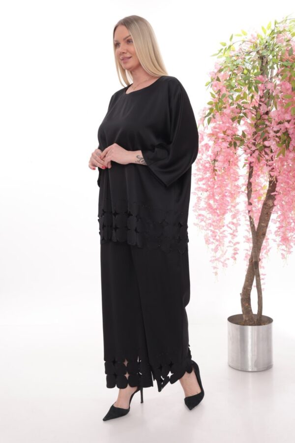 Embellished Scallop Hem Two-Piece Set