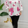 Wholesale Embellished Floral Print Tunic Shirt