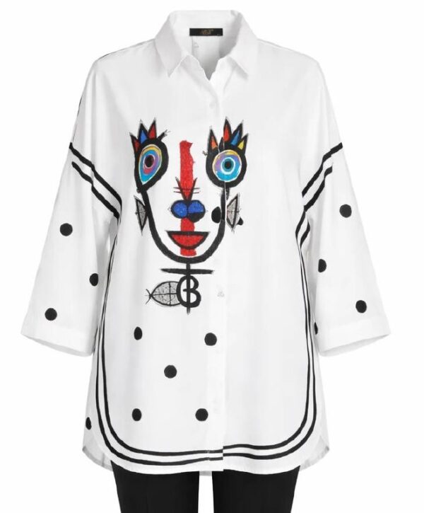 file_3280.jpg Wholesale Abstract Face Print Tunic Blouse