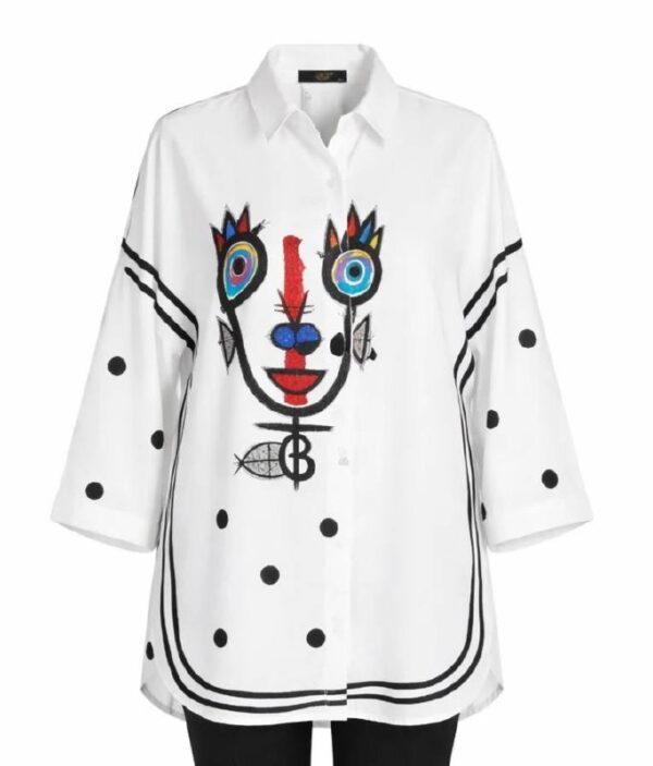 file_3293.jpg Wholesale Abstract Face Print Tunic Blouse