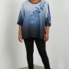 Wholesale Ombre Floral Embroidered Blouse
