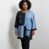 Embellished Color-Block Patchwork Tunic