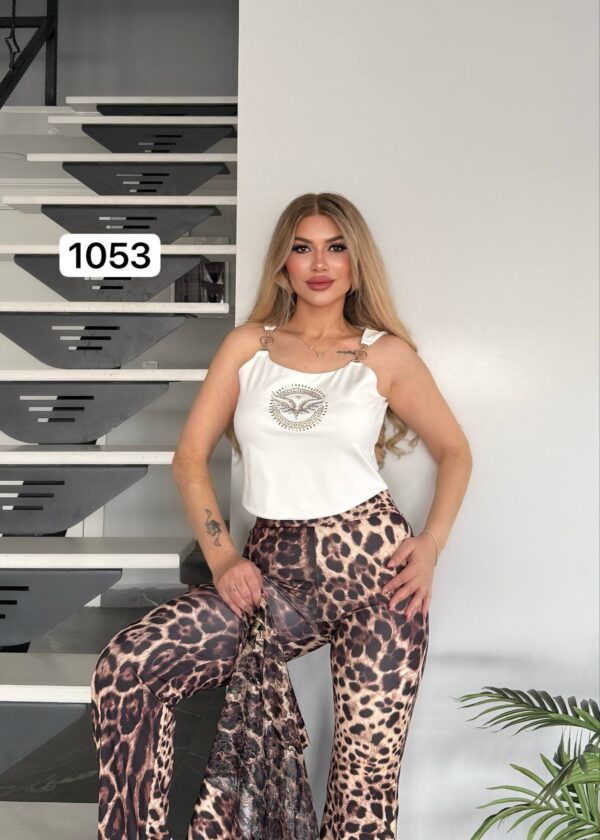 photo_2_2026-03-09_23-05-35 Leopard Print Three-Piece Women's T-Shirt and Pants Set