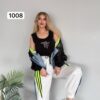 Women's Designer 3-Piece Metallic Jogger and Jacket Set