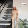 Chic Grommet Detail Two-Piece Set with Flared Pants