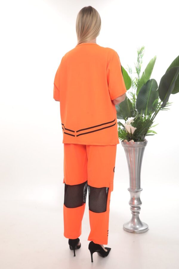 Urban Graphic Print Mesh Co-ord Set