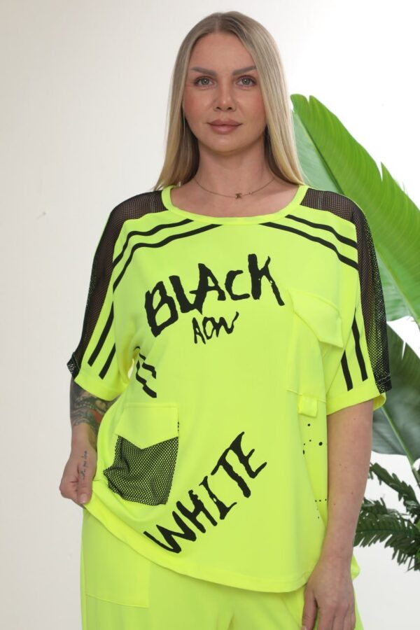 Urban Graphic Print Mesh Co-ord Set