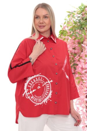 Wholesale Graphic Print Statement Tunic Shirt