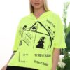Wholesale Neon Graffiti Print Hoodie & Skirt Set Wholesale Neon Graffiti Print Hoodie & Skirt Set