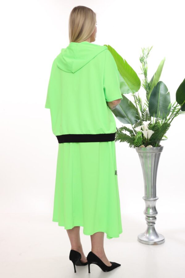 Wholesale Neon Graffiti Print Hoodie & Skirt Set Wholesale Neon Graffiti Print Hoodie & Skirt Set