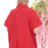 Wholesale Script Graphic Asymmetrical Blouse