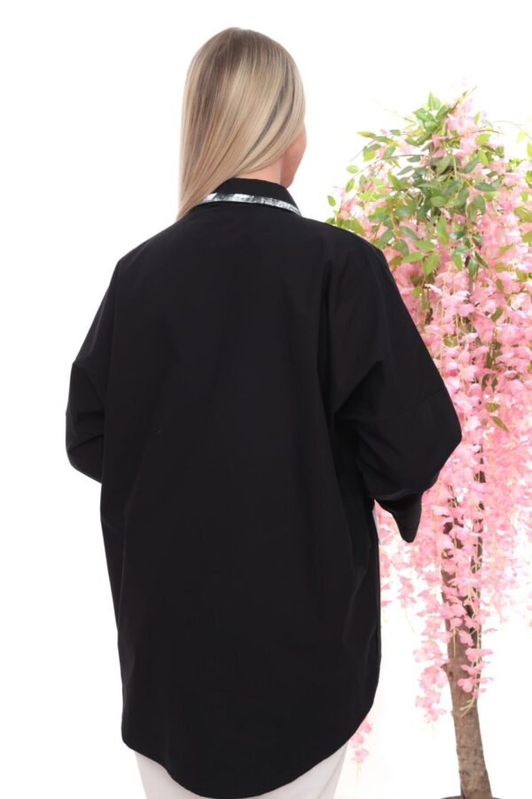 Abstract Graphic Print Oversized Tunic Shirt