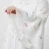 Wholesale Floral Embroidered Bell Sleeve Shirt
