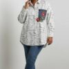 file_3532.jpg Script Print Tunic with Embroidered Denim Pocket