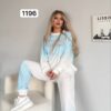 Ombre Rhinestone Embellished Tracksuit Set