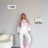 Ombre Rhinestone Embellished Tracksuit Set