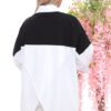 Wholesale Two-Tone Asymmetrical Oversized Shirt