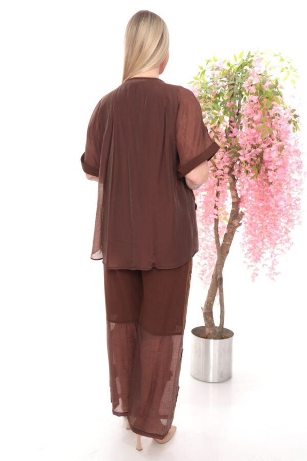 Floral Appliqué Two-Piece Lounge Set