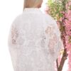 Wholesale Sheer Floral Zip-Up Jacket