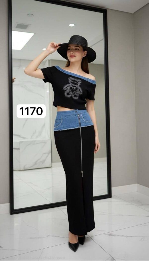 Pearl-Accented Monogram Denim Jacket