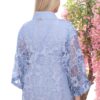Wholesale Sheer Floral Zip-Up Jacket