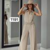 Wholesale Collared Zip-Front Belted Jumpsuit