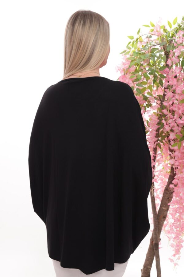 Wholesale Artistic Splash Print Batwing Blouse