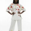 Floral Poppy Print Tunic and Trouser Set