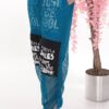 Wholesale Slogan Print Mesh Cargo Trousers