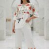 Floral Poppy Print Tunic and Trouser Set