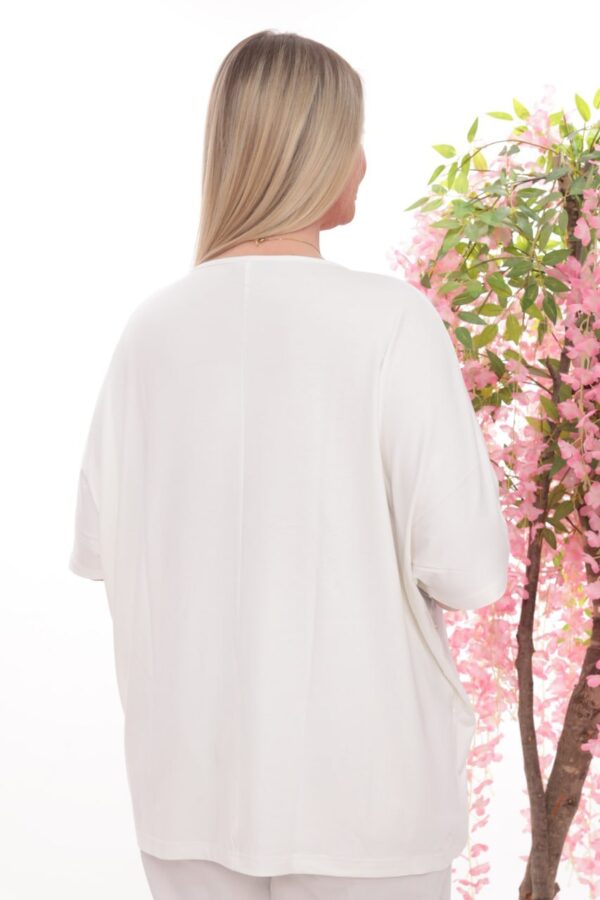 Wholesale Gold Foil Marble Print Dolman Top