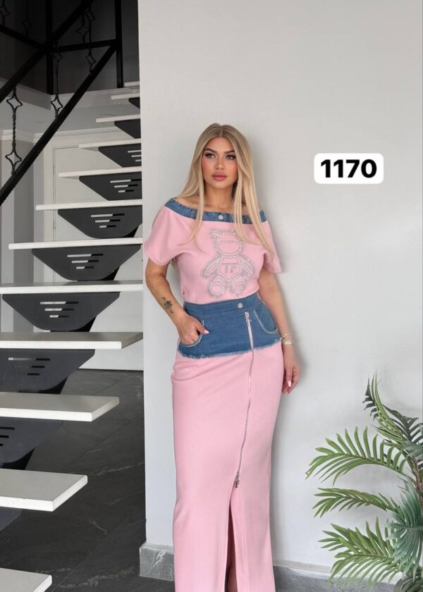 Pearl-Accented Monogram Denim Jacket