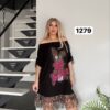 Wholesale Sequin Bunny Graphic T-Shirt Dress