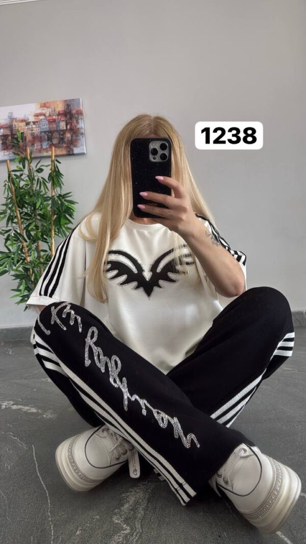 Pearl-Accented Monogram Denim Jacket