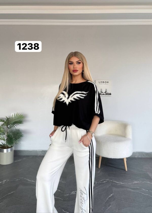 Pearl-Accented Monogram Denim Jacket