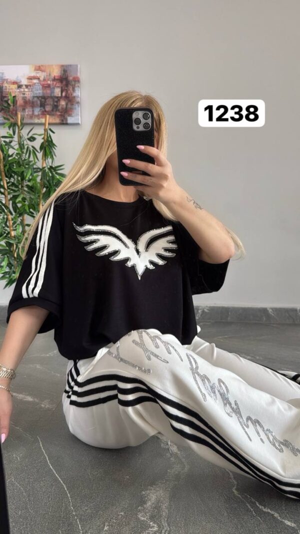 Pearl-Accented Monogram Denim Jacket