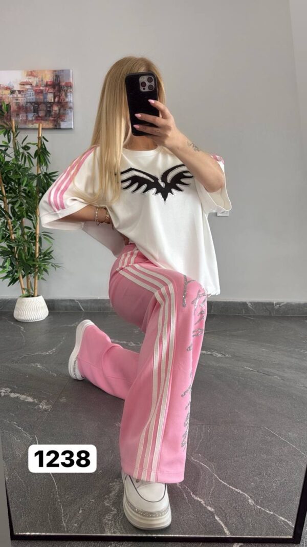 Pearl-Accented Monogram Denim Jacket