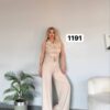 Wholesale Collared Zip-Front Belted Jumpsuit