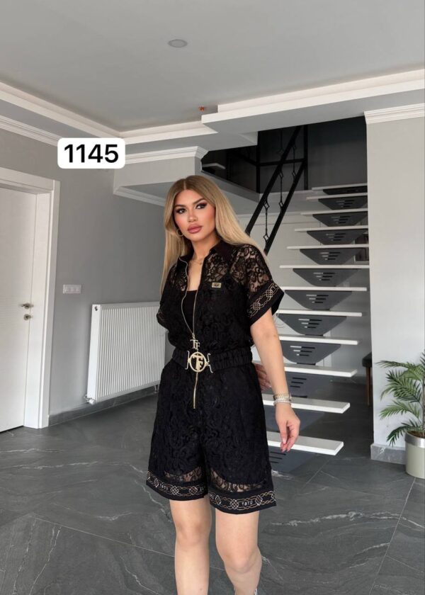 Elegant White Lace Zip-Front Mini Dress