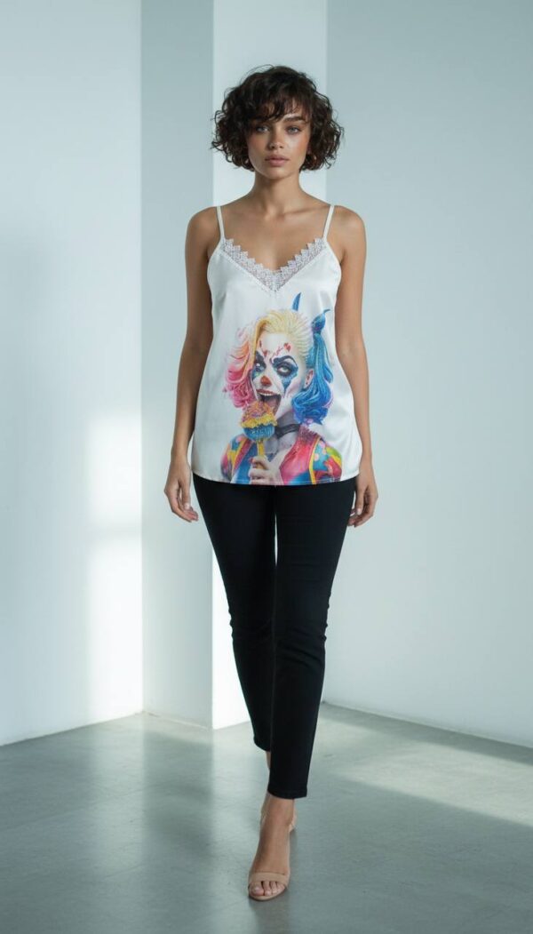 Wholesale Bohemian Leopard Print Sateen Camisole